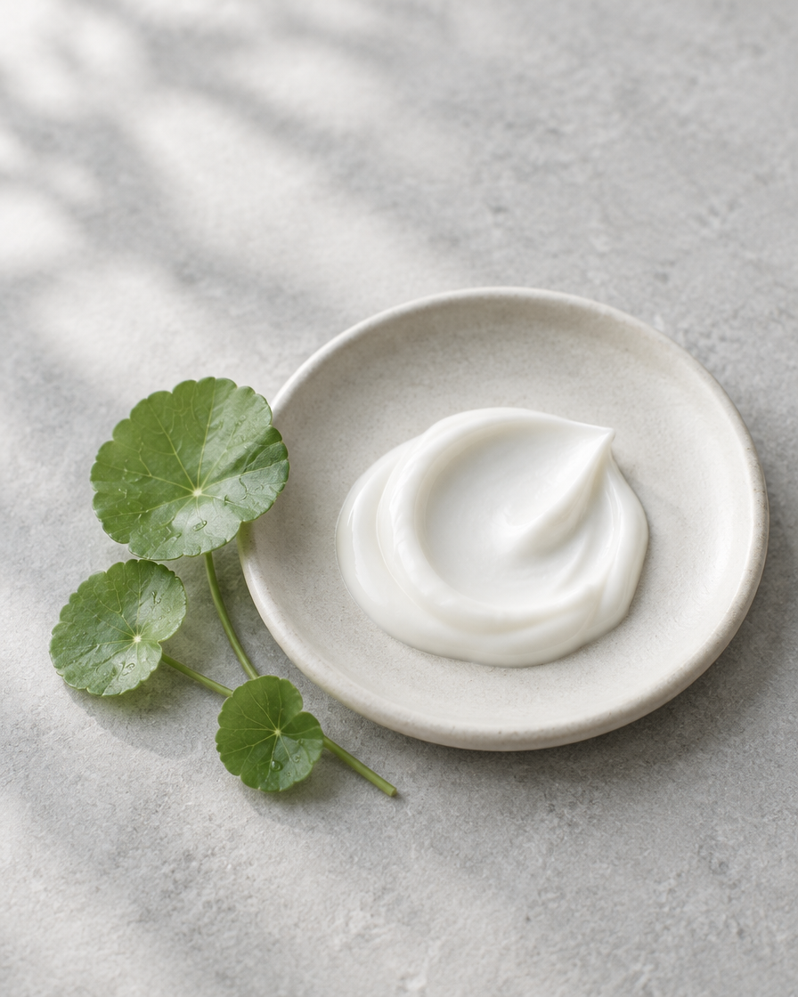 Beruhigende Creme mit Centella-Blättern
