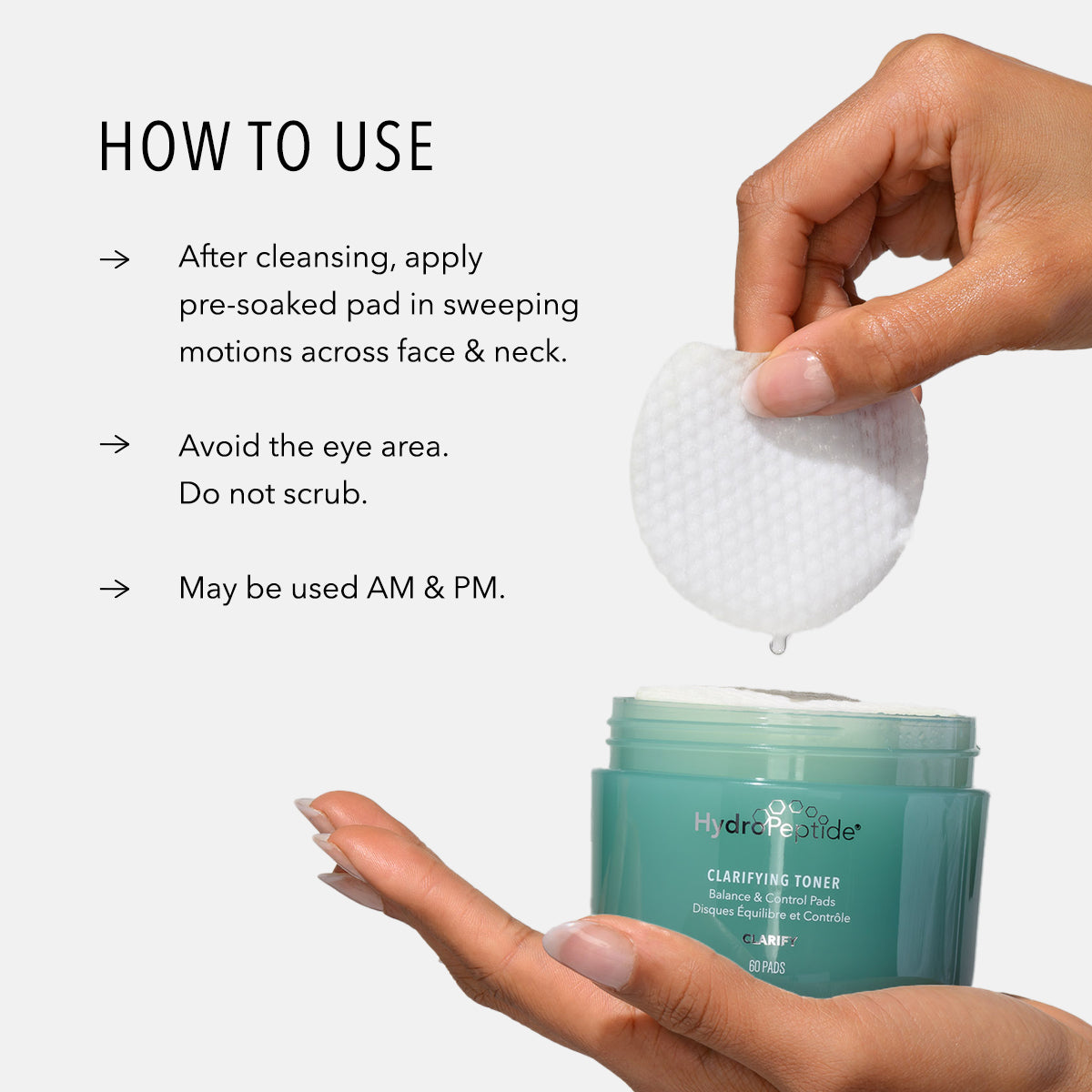 HydroPeptide Clarifying Toner Pads